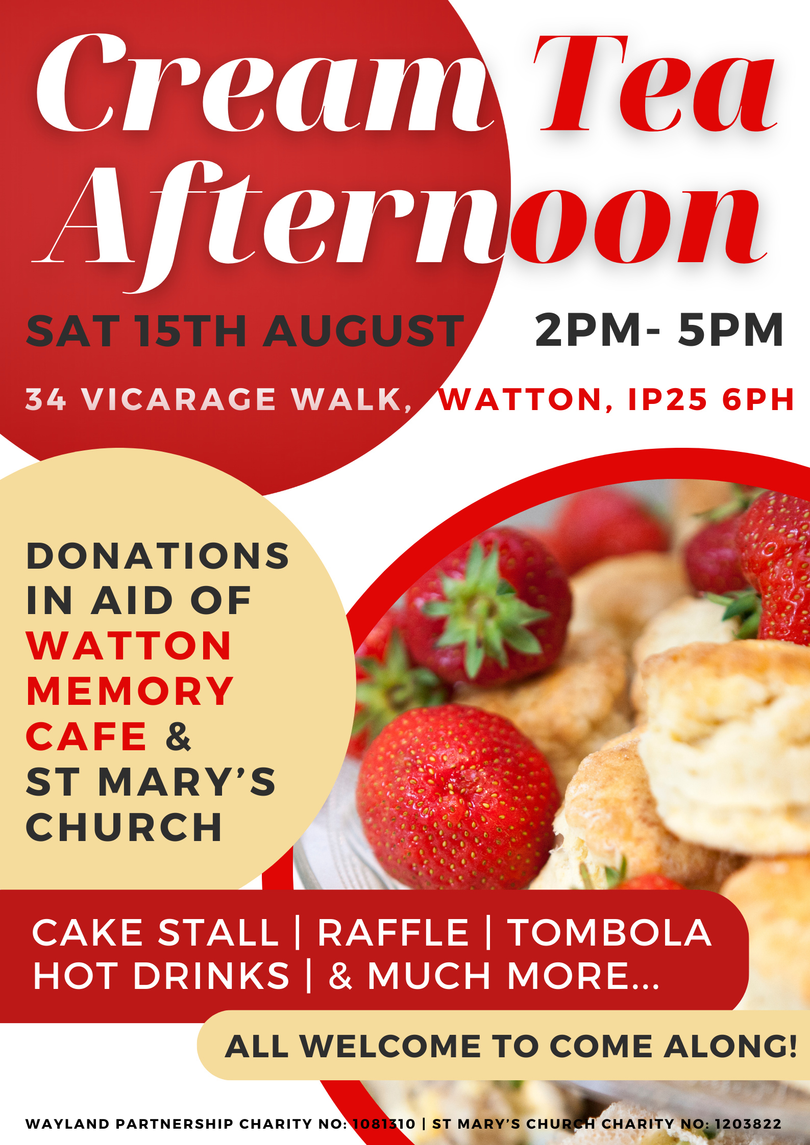 Cream Tea Afternoon Fundraiser